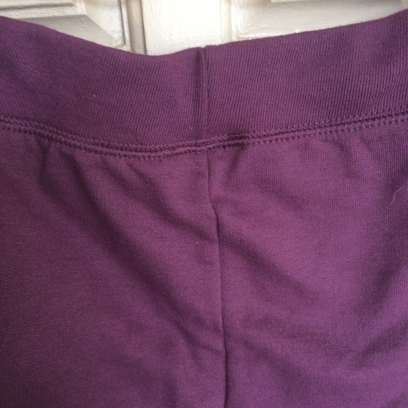 Hanes Fleece Open Leg Pant Regular SzM Purple Elastic Waist NWT - Picture 4 of 12